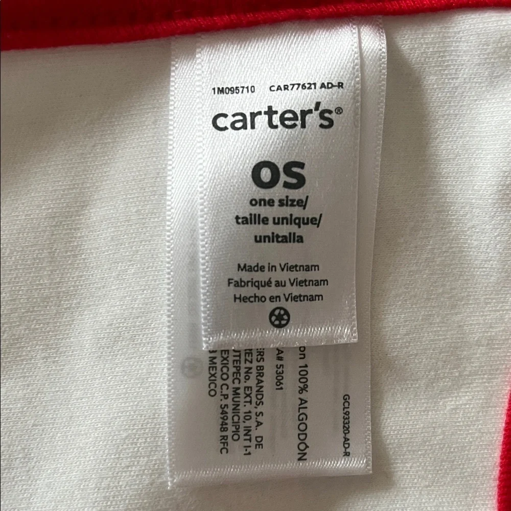 Carter's Festive Santa Baby Bib - Red, Green, and White